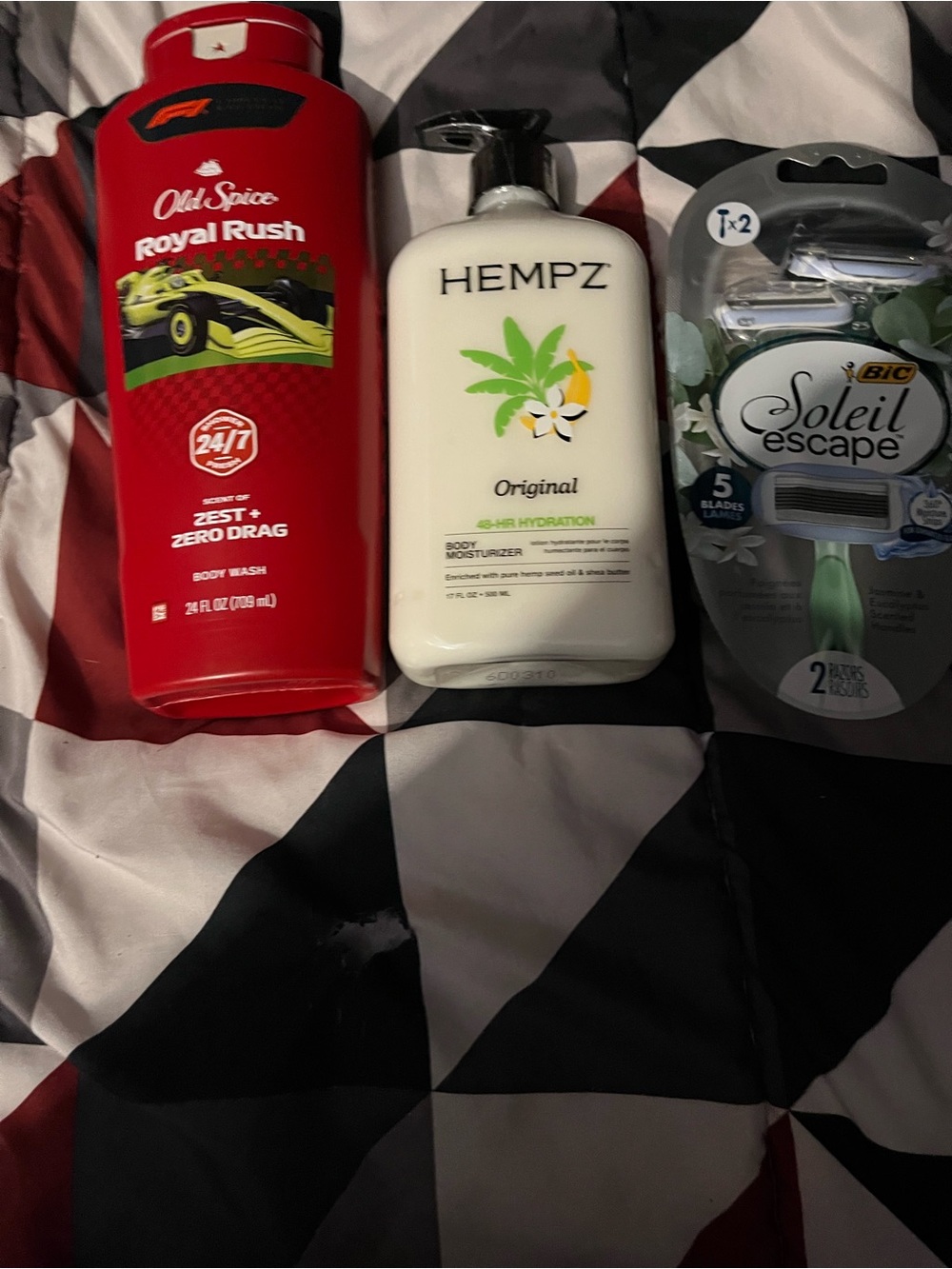 Hemps lotion and razors